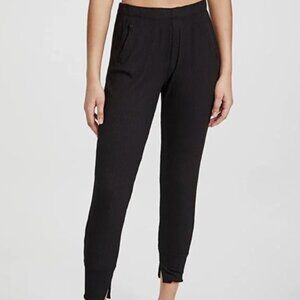 Enza Costa Joggers ribbed pull on womens Black (small) athleisure casual lounge